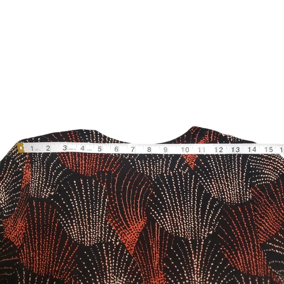 Anthropologie Maeve Harper Tunic Dress‎ Sz XS Fireworks Print Black Red Casual - Picture 10 of 12
